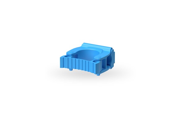 Wall holder with Ø 25-35 mm connection - Blue picture