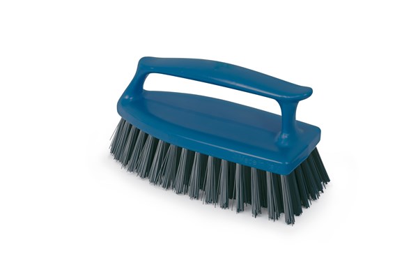 Image of item Detectable brush with vertical stand handgrip - Dark Blue - Medium bristle